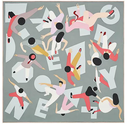 (W) 爱马仕 女士灰色几何字母围巾 向金凯利致敬 H983914S-02 Buy (W) 爱马仕 女士灰色几何字母围巾 向金凯利致敬 H983914S-02