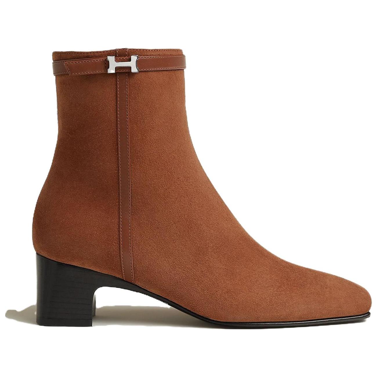 (W) HERMES Hommage Ankle Boot 'Ling Feng Grass Brown' 圖 2