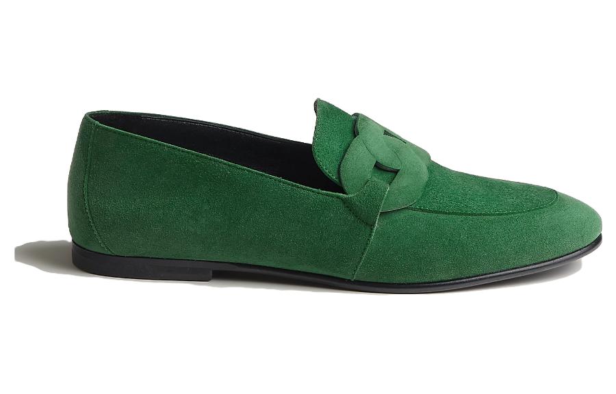(W) HERMES Honest Round Toe Loafer 'Green' 圖 2