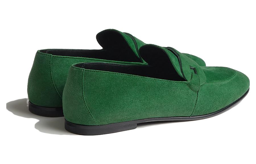 (W) HERMES Honest Round Toe Loafer 'Green' 圖 4
