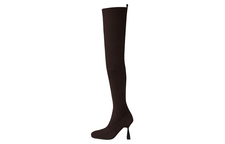 (Women) HERMES Hurricane 'Brown Red Over-the-Knee Boot' H232227Z-ME