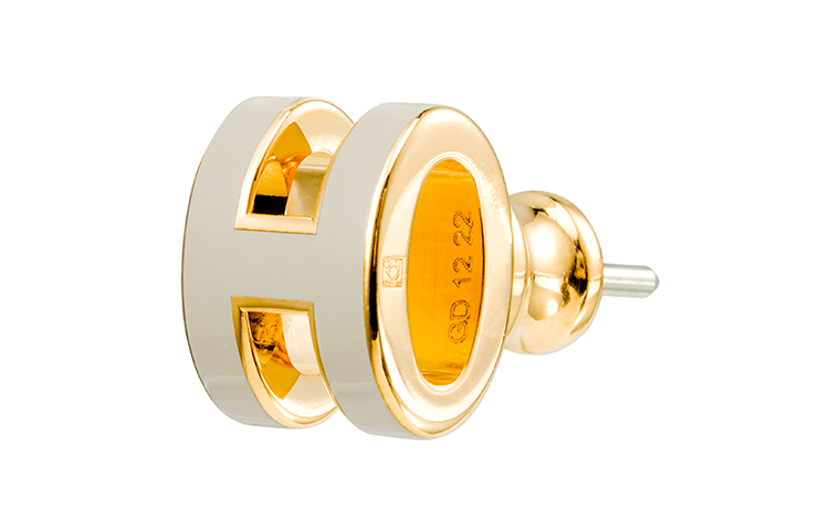 (Women) HERMES Iconic H Design Gold-Plated Earrings H608002F-55 圖 3