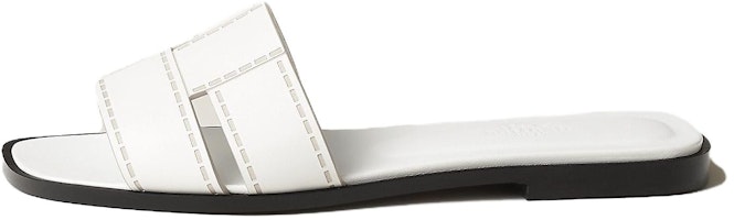 (Women) HERMES Idioma White Comfortable Minimalist Slide Sandals H241099Z 90 (Women) HERMES Idioma White Comfortable Minimalist Slide Sandals H241099Z 90