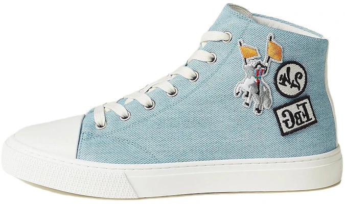 (Women) HERMES Illico High-Top Sneakers Fashion Versatile Light Blue H241179Z CB Buy (Women) HERMES Illico High-Top Sneakers Fashion Versatile Light Blue H241179Z CB