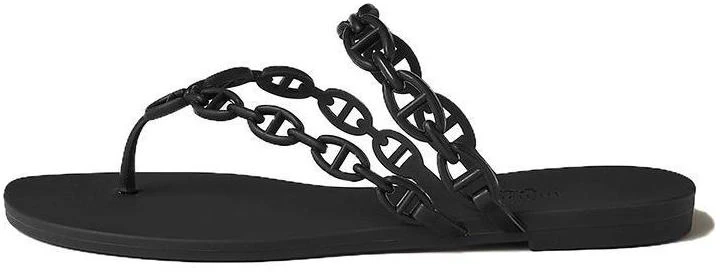 women-hermes-island-black-open-toe-waterproof-rubber-flip-flops-h241051-z-02