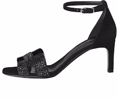 (Women) HERMES Joy Leather Sandals Black 7cm Women’s with Rhinestone and Palladium Detail. H242119Z 02 (Women) HERMES Joy Leather Sandals Black 7cm Women’s with Rhinestone and Palladium Detail. H242119Z 02