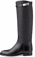 (Women) HERMES Jumping 'Quilted Canvas and Calfskin Black' H212120Z-023 (Women) HERMES Jumping 'Quilted Canvas and Calfskin Black' H212120Z-023