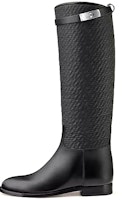 (Women) HERMES Jumping 'Quilted Canvas and Calfskin Black' H212120Z-023 (Women) HERMES Jumping 'Quilted Canvas and Calfskin Black' H212120Z-023