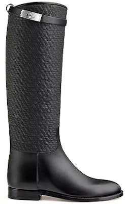 (Women) HERMES Jumping 'Quilted Canvas and Calfskin Black' H212120Z-023 Order (Women) HERMES Jumping 'Quilted Canvas and Calfskin Black' H212120Z-023