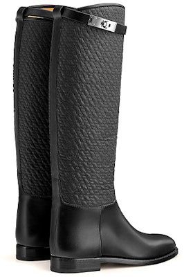 (Women) HERMES Jumping 'Quilted Canvas and Calfskin Black' H212120Z-023 Shop (Women) HERMES Jumping 'Quilted Canvas and Calfskin Black' H212120Z-023