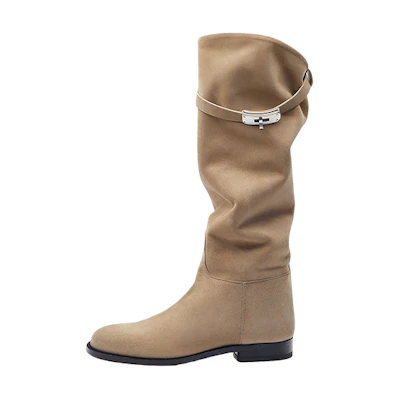 (W) HERMES Jumping Boot 'Beige'