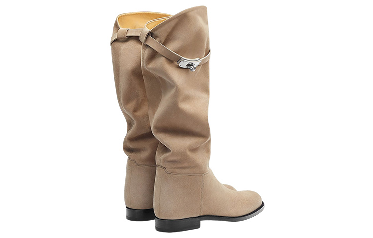 Shop (W) HERMES But Kasut Jumping 'Beige' H221103Z-C9