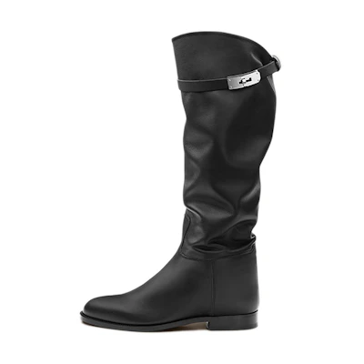 (W) HERMES Jumping Boots 'Black'