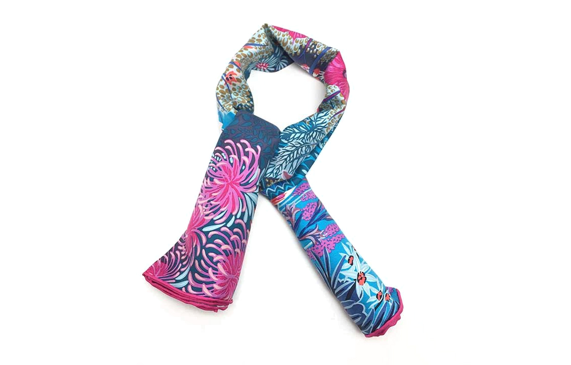 (Women) HERMES Jungle Zebra Silk Scarf Women’s Multicolor H003323S