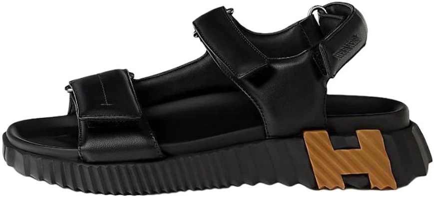 (W) Sandales Plates Noires en Cuir HERMÈS Junior avec Bracelet Talon 3,7cm H242181Z 04 Buy (W) Sandales Plates Noires en Cuir HERMÈS Junior avec Bracelet Talon 3,7cm H242181Z 04