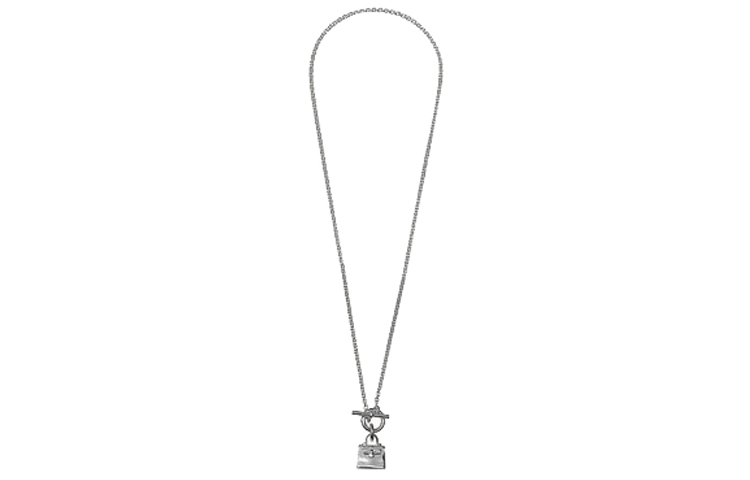 (Women) HERMES Kelly Amulette Pendant Silver Necklace for Women 925 Silver H104429B-00 圖 3