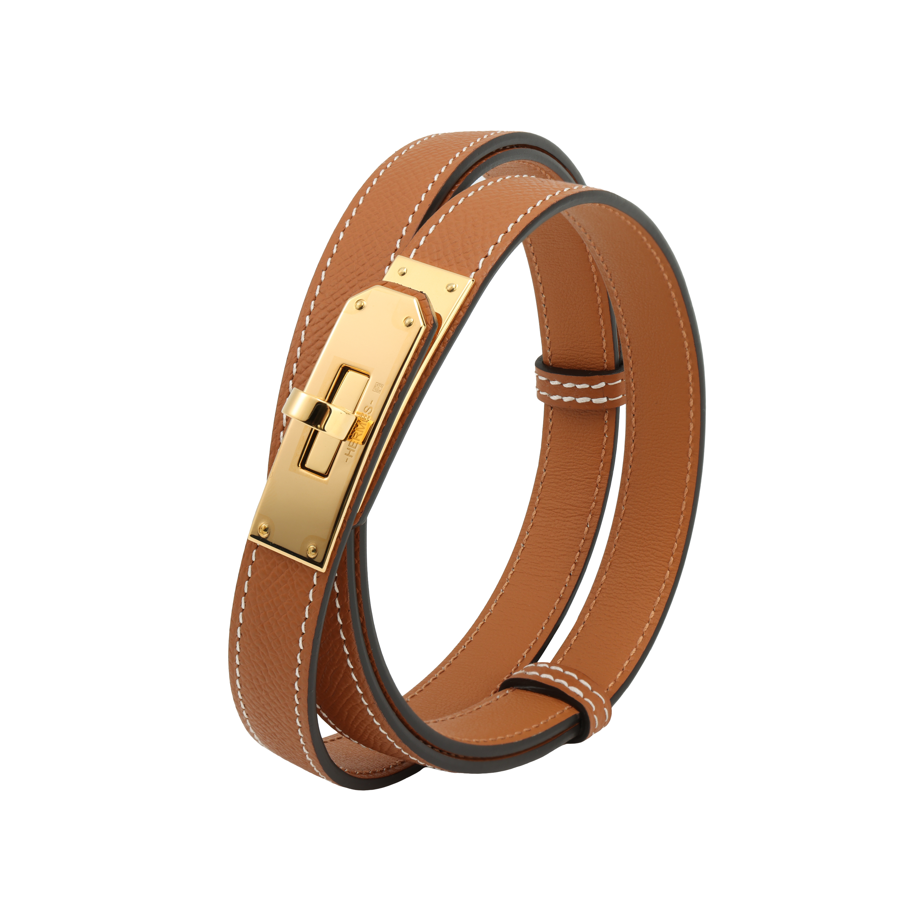 (Women) HERMES Kelly Belt Epsom Leather Gold 1.8cm with Gift Box H069853CC37 圖 4