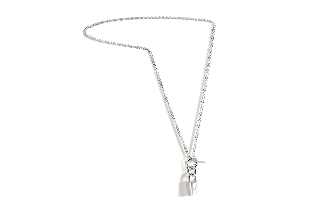 (Women) HERMES Kelly Cadenas 925 Silver Necklace with Lock Charm. H121331B-00 圖 3