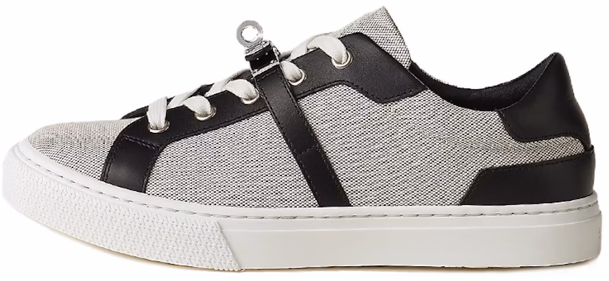 (Women) HERMES Kelly Canvas & Leather Low-Top 'Grey Black' H221195Z-PN Buy (Women) HERMES Kelly Canvas & Leather Low-Top 'Grey Black' H221195Z-PN