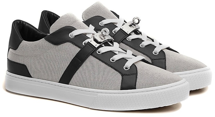 (Women) HERMES Kelly Canvas & Leather Low-Top 'Grey Black' H221195Z-PN Lookbook (Women) HERMES Kelly Canvas & Leather Low-Top 'Grey Black' H221195Z-PN