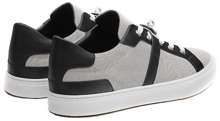 (Women) HERMES Kelly Canvas & Leather Low-Top 'Grey Black' H221195Z-PN Shop (Women) HERMES Kelly Canvas & Leather Low-Top 'Grey Black' H221195Z-PN