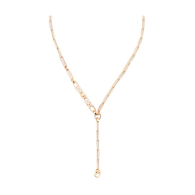 (Women) HERMES Kelly Chaine Small Lasso Necklace Gold for Women. H218277B-00