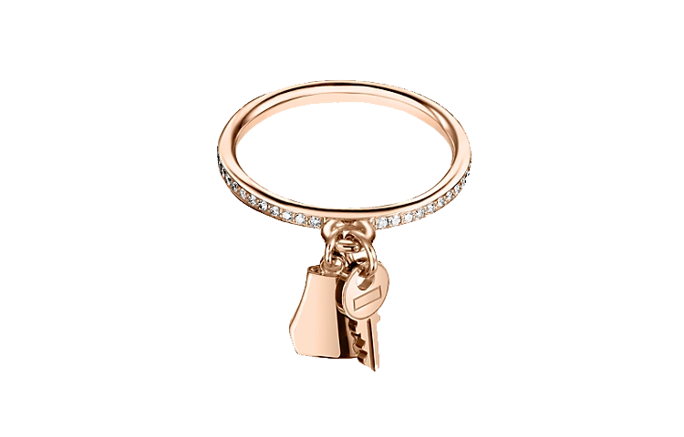 Order (Women) HERMES Kelly Clochette 18K Rose Gold Diamond Key Ring for Women. H220651B-000