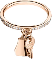Order (Women) HERMES Kelly Clochette 18K Rose Gold Diamond Key Ring for Women. H220651B-000