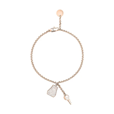 (Women) HERMES Kelly Clochette Bracelet Rose Gold for Women. H220463B00ST
