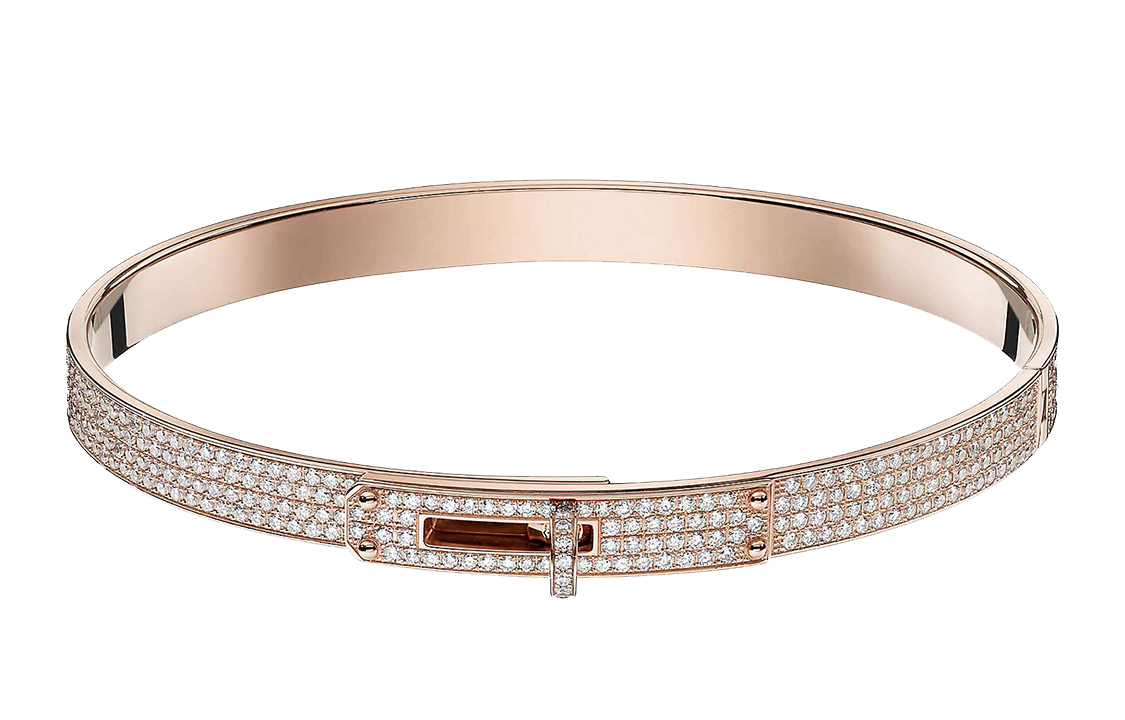 (Women) HERMES Kelly Diamond-Studded Bracelet. H109500B-00SH 圖 2