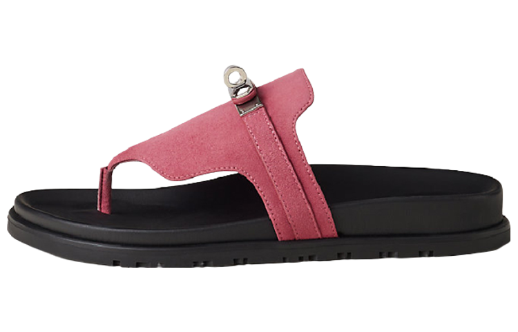 (W) HERMES Kelly Enpire Slide 'Rose Pink'