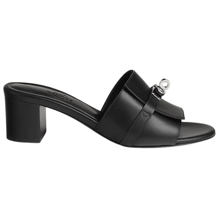 (W) HERMES Kelly Gigi Sandal 'Black Calfskin' 圖 2