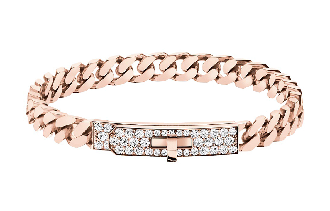 Order (W) 爱马仕凯莉美食玫瑰金钻石女士手链 H120434B-00ST