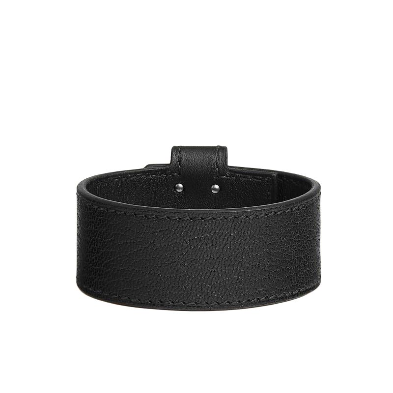 (Women) HERMES Kelly Lock Palladium Goatskin Bracelet Black for Women. H011080CK89T2 圖 3