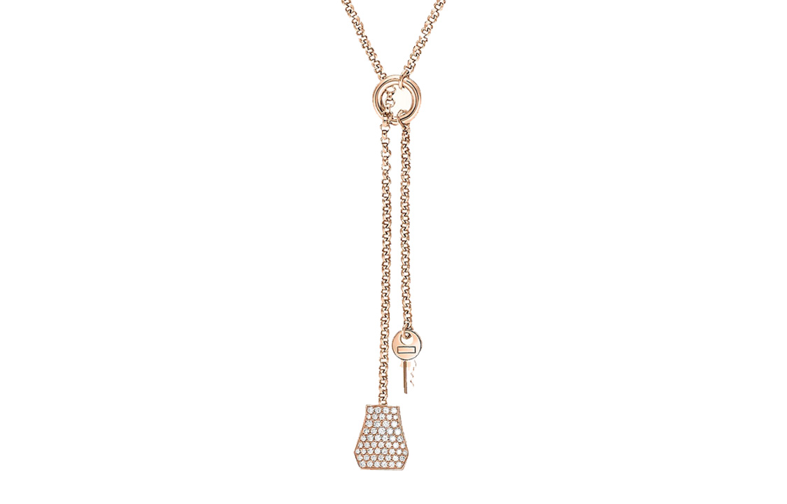 (Women) HERMES Kelly Rose Gold Diamond Necklace for Women. H220260B-00 圖 2