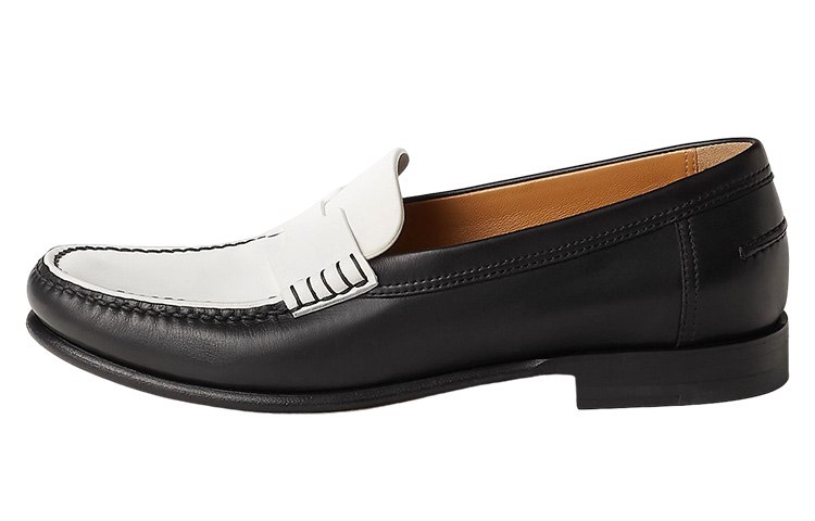 (Women) HERMES Kennedy Loafer 'Black and White' H231171Z-03