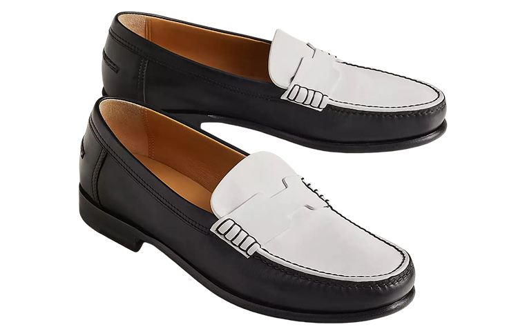 (W) HERMES Kennedy Loafer 'Black and White' 圖 4