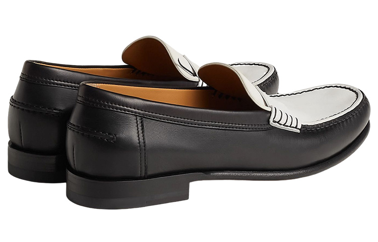 (W) HERMES Kennedy Loafer 'Black and White' 圖 5