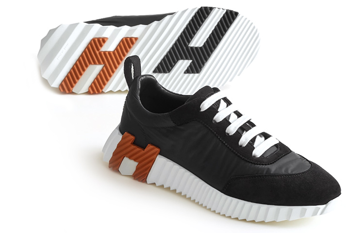 Purchase (W) エルメス ニットスニーカー 黒 (HERUMESU nitto sunīkā kuro) H222162Z-02