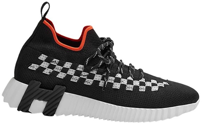 (W) HERMES Kasut Rajut 'Hitam Putih' H222161Z-02 Order (W) HERMES Kasut Rajut 'Hitam Putih' H222161Z-02