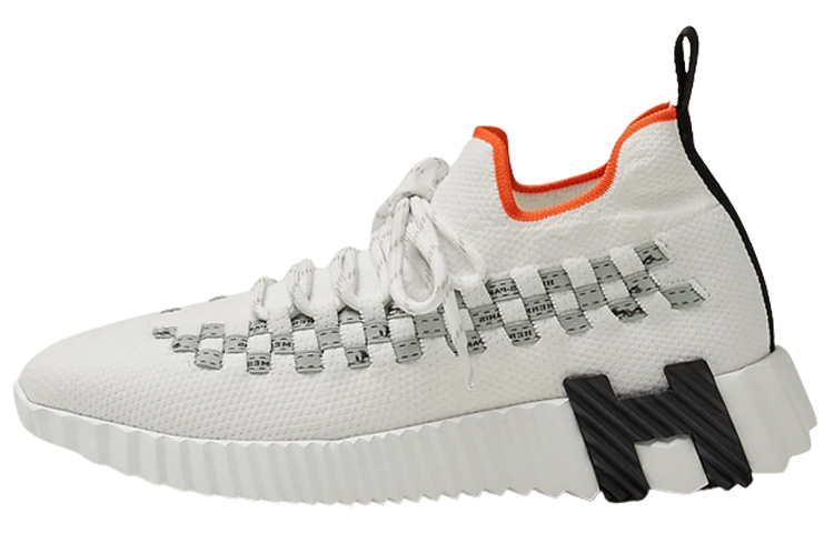 (Women) HERMES Knit Sneaker 'White Gray' H222161Z-90