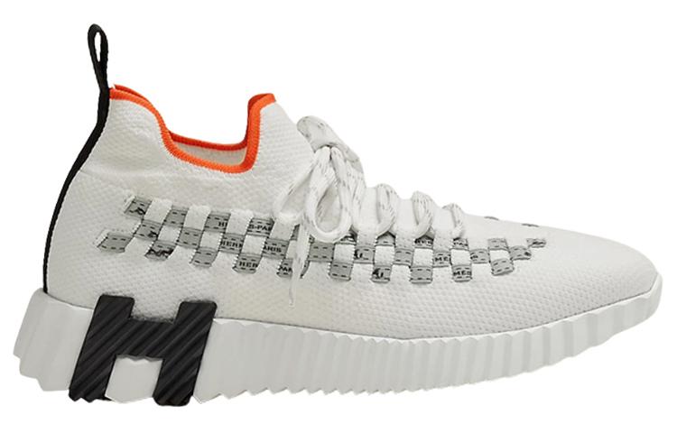 Order (W) エルメス ニットスニーカー 白/グレー H222161Z-90