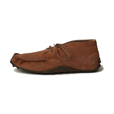 (W) HERMES Lace-Up Round-Toe Ankle Boots 'Brown'