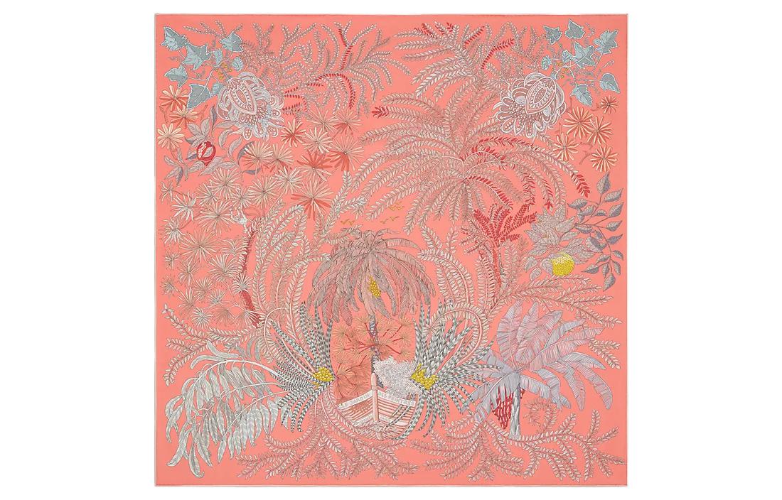 (Women) HERMES Le Jardin des Peintres Printed Silk Scarf for Women H903908S-01 圖 3