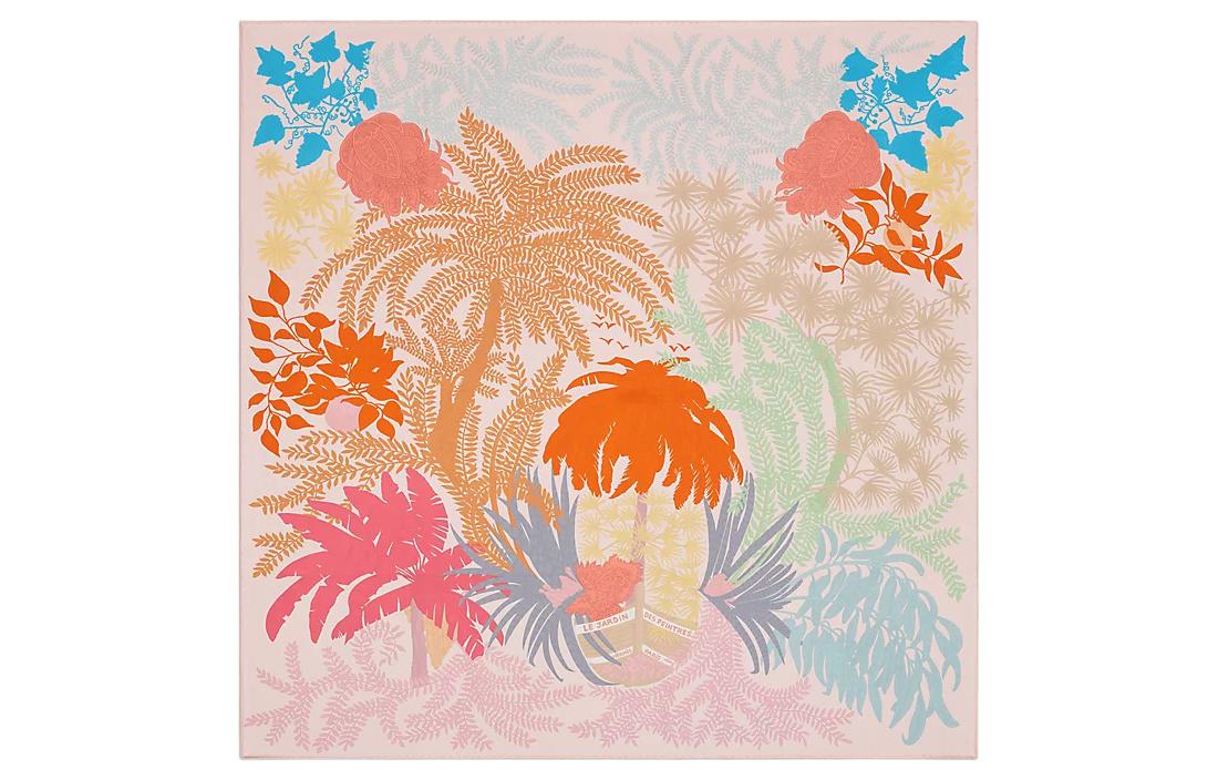 (Women) HERMES Le Jardin des Peintres Printed Silk Scarf for Women H903908S-01 圖 4