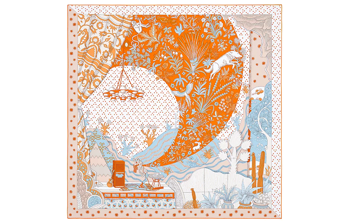 (Women) HERMES Le Premier Chant Silk Scarf H003799S-04