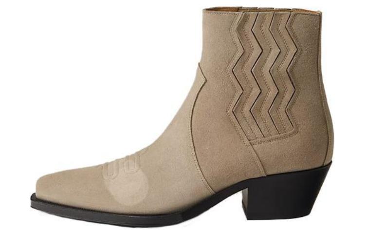 (Women) HERMES Leather Ankle Boot 'Beige Fashion' H231995Z-HBE