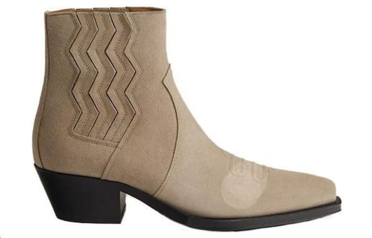Order (Women) HERMES Leather Ankle Boot 'Beige Fashion' H231995Z-HBE