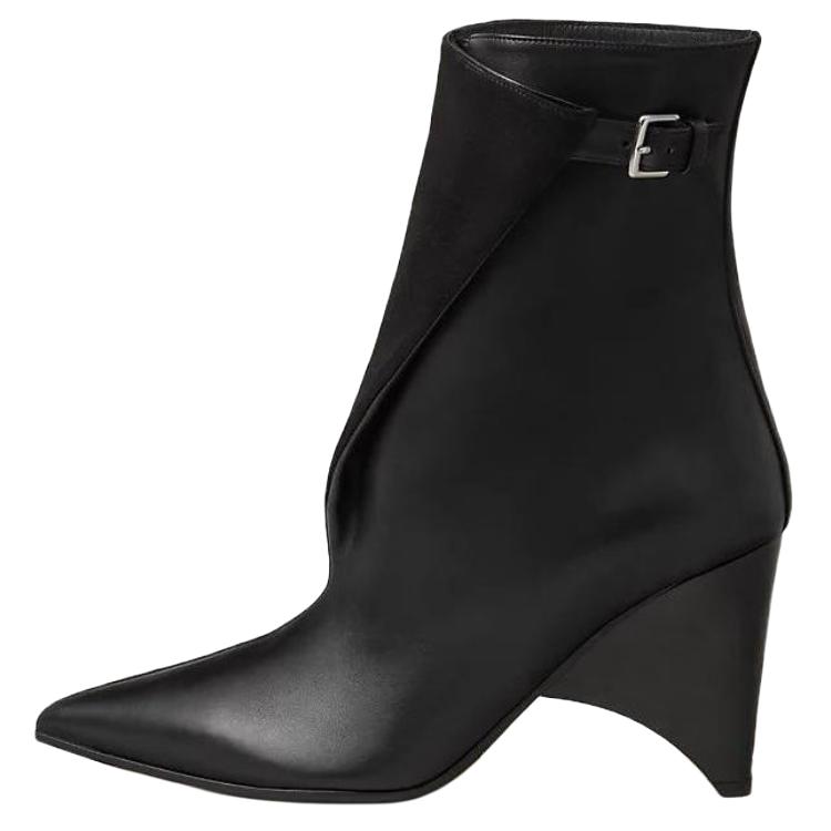 (Women) HERMES Leather Ankle Boot 'Black Comfort' H232008Z-02