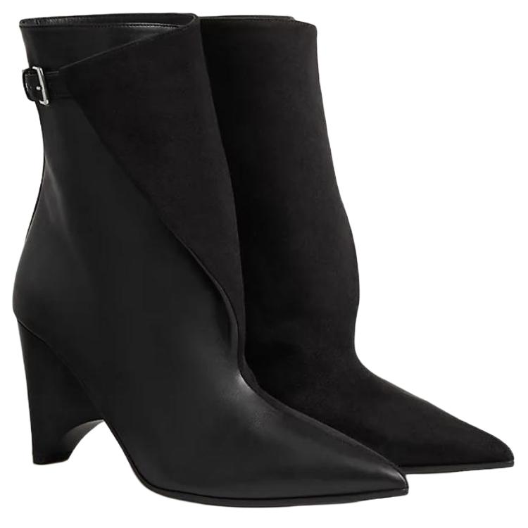 Lookbook (W) エルメス レザーアンクルブーツ 「黒・快適」 H232008Z-02